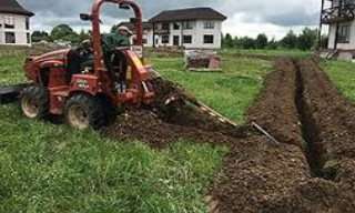 Копка траншей для водопровода в Северске: цена за метр от 929 руб.